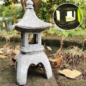 Solar Zen Pagoda Garden Statue, Outdoor Japanese Lamp Lantern